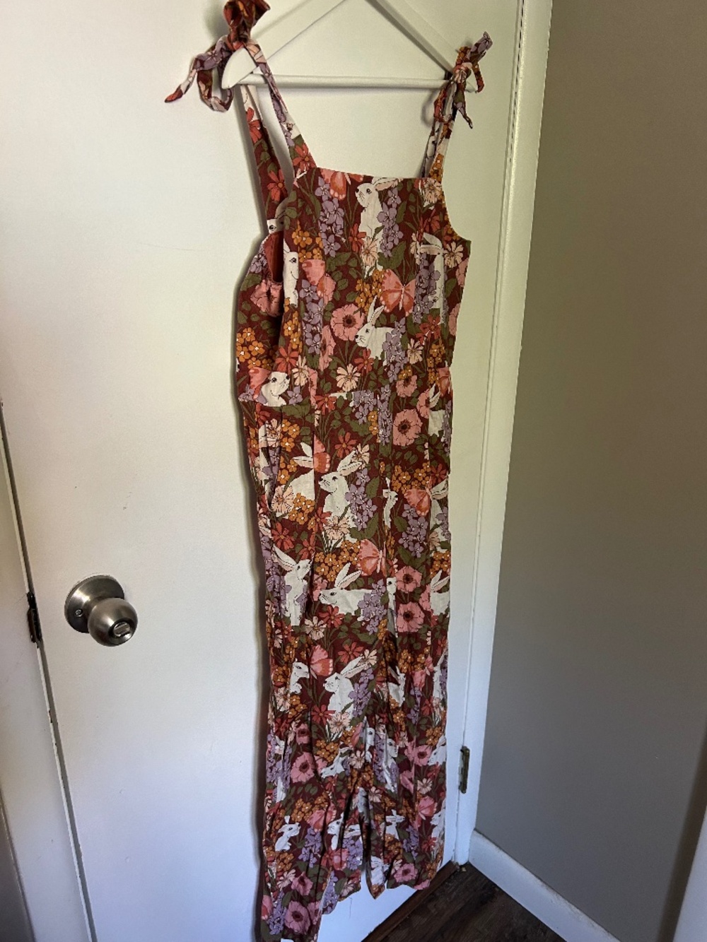 Princess Highway - UK 14 - Rabbit/Floral Patterned Jumpsuit